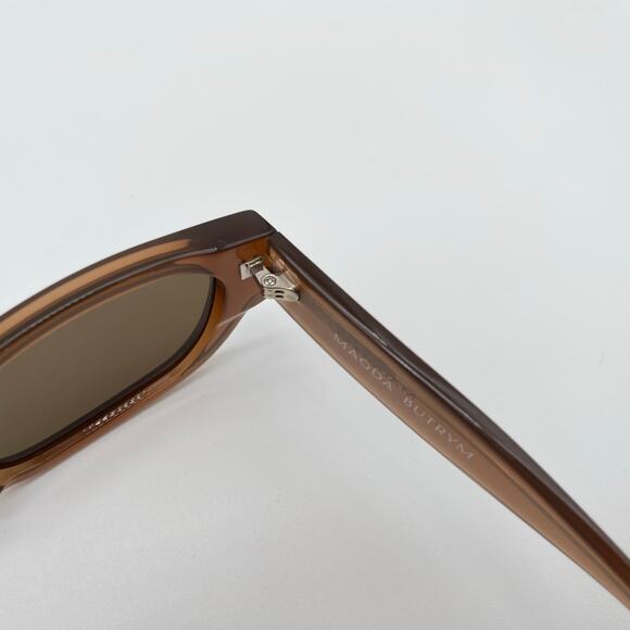 Magda Butrym | Cat Eye Sunglasses in Brown Silver & Brown *AS IS* main image 3